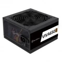 Fonte SilverStone VIVA 650, 650W, 80 Plus Bronze, PFC Ativo, SST-VA650-B