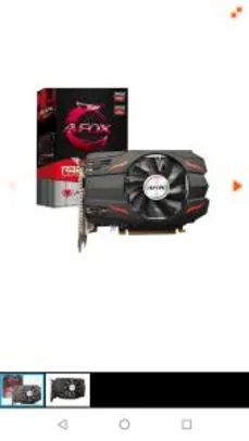 Placa de Vídeo Afox Radeon RX 550 4GB GDDR5, 128Bit - R$560