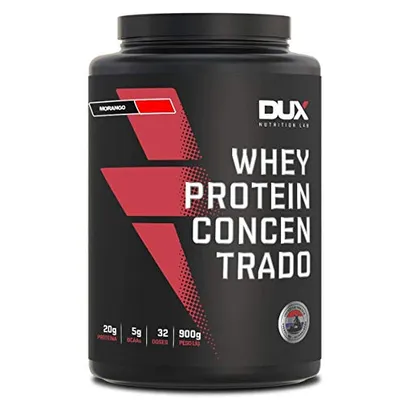 Whey Protein Concentrado Pote (900G) - Sabor Morango, Dux Nutrition