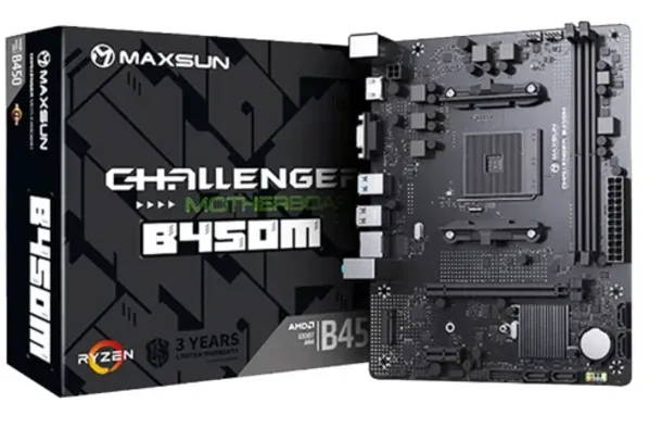 Placa Mãe MAXSUN B450M MS-Challenger, Chipset B450, AMD AM4, mATX, DDR4