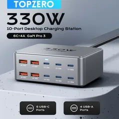 [Com Taxa] Carregador 330W Multiport GaN 100W PD