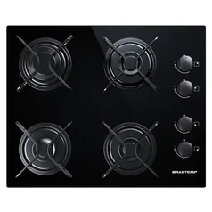 [Com Cashback R$  307] Cooktop 4 bocas Brastemp com grades piatina e acendimento automático - BDD61AE