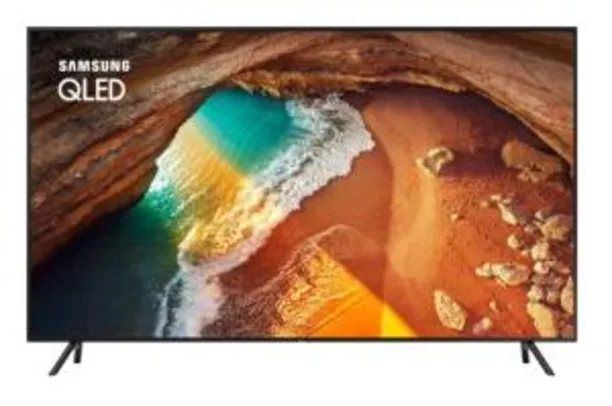 [R$ 2535,54 AME] Smart TV QLED 55" Samsung 55Q60 Ultra HD 4K com conversor Digital 4 HDMI 2 USB Wi-Fi Modo Ambiente 120Hz- Preta