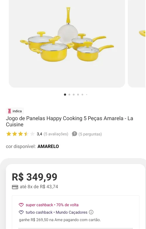 Imagem na descrição da promoção