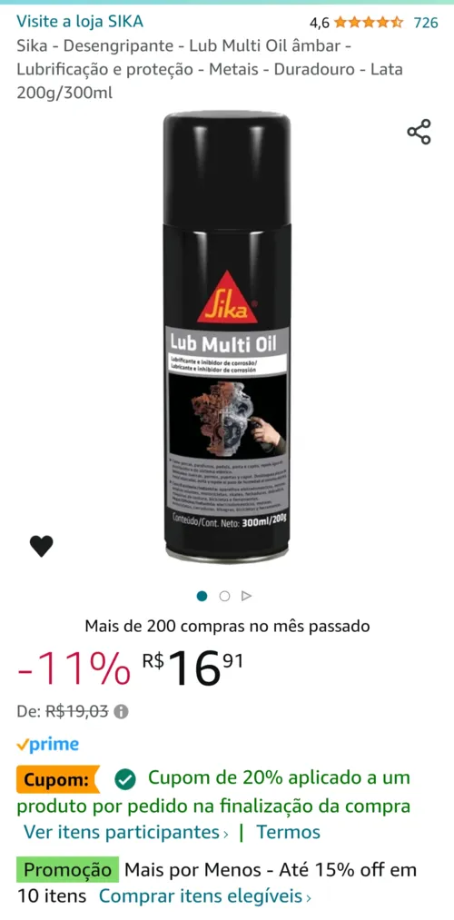 Imagem na descrição da promoção