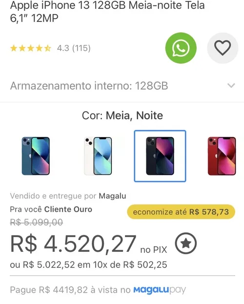 Imagem na descrição da promoção