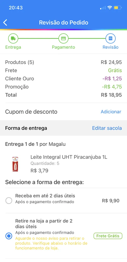 Imagem na descrição da promoção