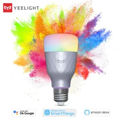 Lâmpada inteligente Xiaomi Yeelight RGB 16 milhões de cores - Alexa, Google Assistente Bivolt Smart