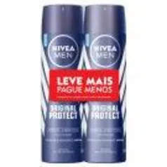 Kit Desodorante Nivea Men Original Protect - 2 un. - 4 pcts | R$16