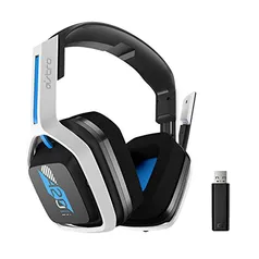 Headset sem fio Astro Gaming A20 Gen 2 para PlayStation 5 & 4, PC e Mac - Branco/Azul
