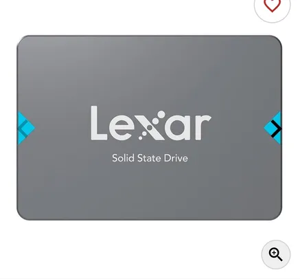 SSD Lexar NQ100, 960GB, 2.5, Sata III 6GB/s, Leitura 550 MB/s, Gravacao 500MB/s, LNQ100X960G-RNNNU