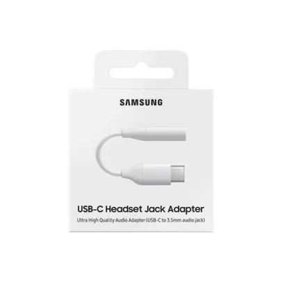 Cabo Adaptador Samsung Tico C para conector de Áudio 3.5mm, Branco R$42