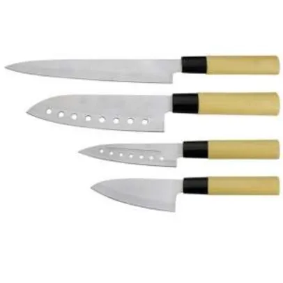 [Extra] Conjunto de Facas para Sushi Dynasty Kitchen 13088 - 4 peças por R$ 79