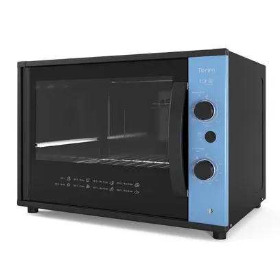 Foto do produto Forno Terim Elétrico Bancada Top 60 Collor Azul 60 Litros