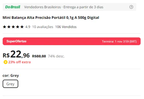 Imagem na descrição da promoção