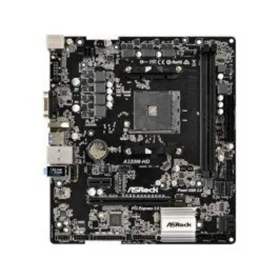 Placa Mae ASRock A320M DDR4 Socket AM4 Chipset AMD A320 - R$280