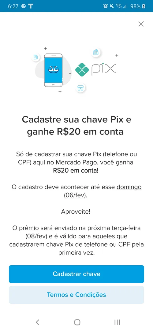 Imagem na descrição da promoção