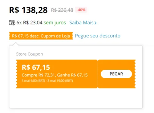 Imagem na descrição da promoção