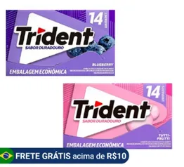 Kit com 3 ou 5 Unidades de Goma de Mascar Trident 25g - Escolha seu Sabor