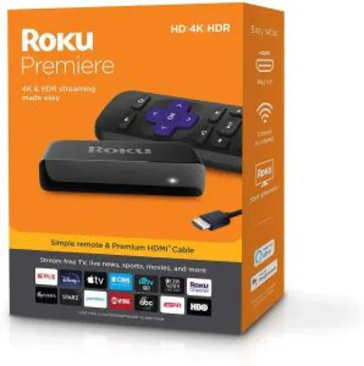 [Primeira Compra] Roku Premiere Streaming 4K | R$150