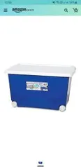 [Prime R$38,60] Caixa Organizadora 50l Azul TP Branco (Prime) - R$48