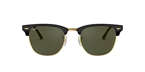 Óculos de Sol Ray-Ban Clubmaster Rb3016Preto/Dourado