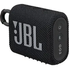 Caixa de som Portátil JBL GO3 BLK com Bluetooth Preto - JBLGO3BLK