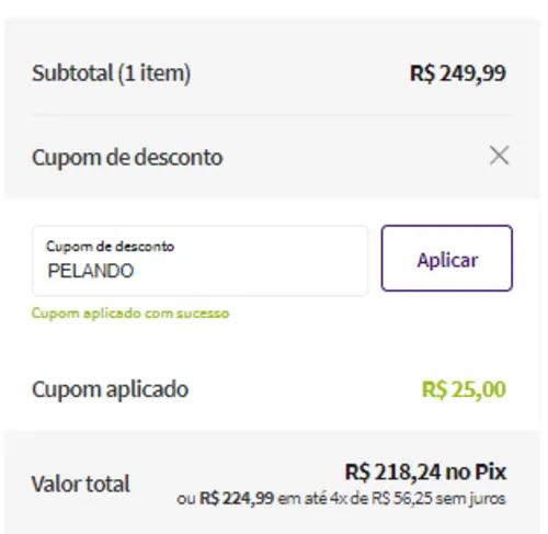 Imagem na descrição da promoção