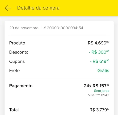 Imagem na descrição da promoção