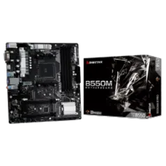 Placa Mãe Biostar B550MX/E PRO, Chipset B550, AMD AM4, mATX, DDR4 