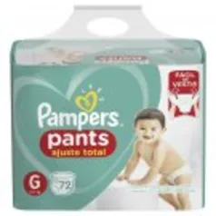 Kit 3 Fralda Pampers Pants Ajuste Total G com 72 unidades(216) | R$129