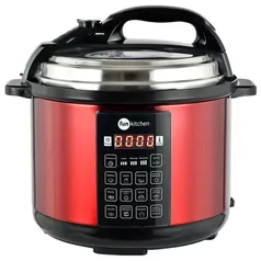 [AME SC R$ 46] Panela de Pressão Elétrica Multifuncional 5L - Vermelha - Fun Kitchen 110V