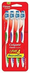 [PRIME/RECORRÊNCIA]Escova Dental Colgate Classic Clean 4Unid | R$8