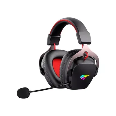 Headset Gamer Sem Fio Havit, RGB, Wireless, Drivers 50mm, Preto - HV-H2015G