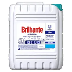 Sabão Líquido Brilhante Ação Total Profissional Sem Perfume 7L - 1 Unidade