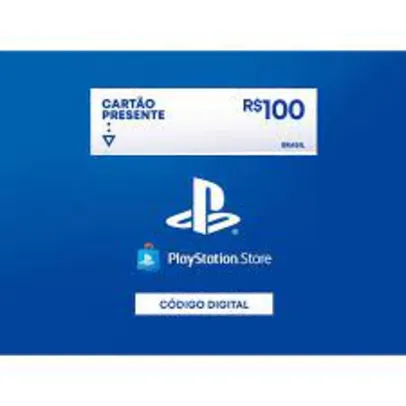 R$100 PlayStation Store - Cartão Presente Digital