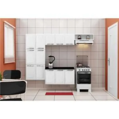 Cozinha Compacta Itatiaia Daniele com 12 Portas - Branca - R$ 398