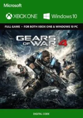 Gears of War 4 Xbox One/PC - Digital Code - R$16