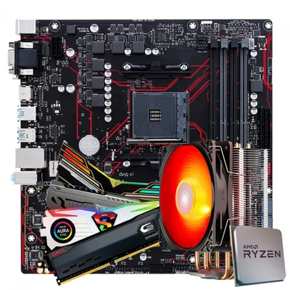 Kit Upgrade, AMD Ryzen 5 PRO 4650G, Asus Prime B450M Gaming/BR, Memória DDR4 16GB (2x8GB) 3000MHz | R$2874
