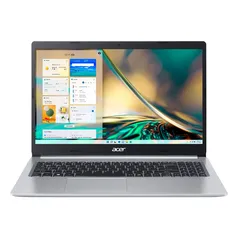 (AME R$2879) Notebook Acer Aspire 5 AMD Ryzen 7 5700U Windows 11 Home 8GB 256GB SSD 15,6" IPS 