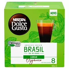 [REGIONAL]  Café Lungo Orgânico Nescafé Dolce Gusto Absolute Origin Brasil Caixa com 10 Cápsulas