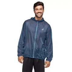 Jaqueta Corta-Vento Masculina ASICS com Capuz (Tam. M e G)