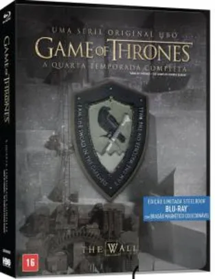 Blu-Ray Steelbook Game Of Thrones - 4ª Temporada Completa + Brasão Magnético Colecionável - R$60