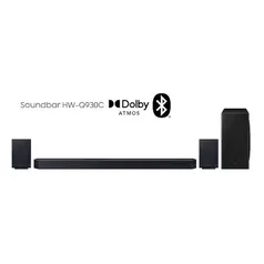 Soundbar Samsung HW-Q930C, Wireless Dolby Atmos, Sincronia Sonora e Alexa integrado - Preto