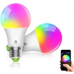 [Ame R$44 ] 2 Lâmpadas Inteligentes Bitiwend E26 rgb com Conexão WiFi | R$88