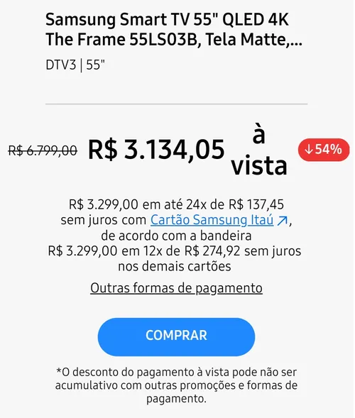 Imagem na descrição da promoção