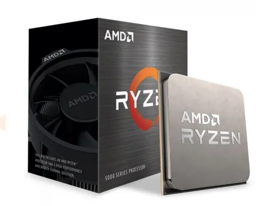 Processador AMD Ryzen 5 5600GT, 3.6GHz (4.6GHz Turbo), 6-Cores 12-Threads, Cooler Wraith Stealth, AM4, 100-100001488BOX