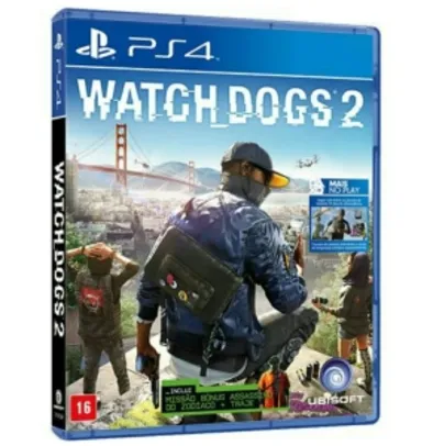 Watch dogs 2 (PS4) - R$95 c/ Cartão Sub