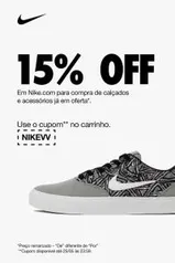 15% OFF em produtos remarcados