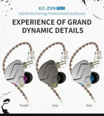 Fone in-ear KZ ZSN pro Quad-core